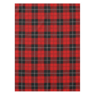 Mantel Tartan Rojo y Negro Escocés