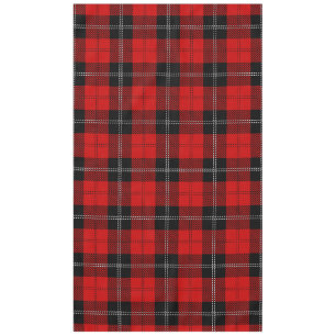 Mantel Tartan Rojo y Negro Escocés