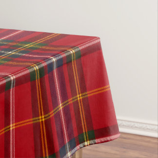Mantel Tartan Royal Stewart Rojo Dorado Cuadros Escoceses