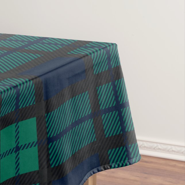 Mantel Tartán Scottish Clan Blackwatch Checkered Placa (In Situ)