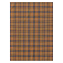 Mantel Tartan tartan, naranja marrón oscuro