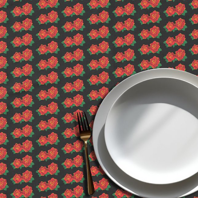 Mantel Tatuaje de rosas rojas (Subido por el creador)