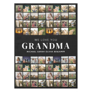 Mantel Te queremos abuela Collage de fotos 64