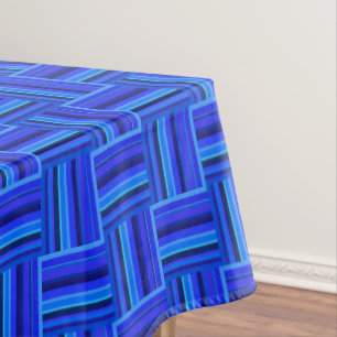 Mantel Tejido de rayas azules