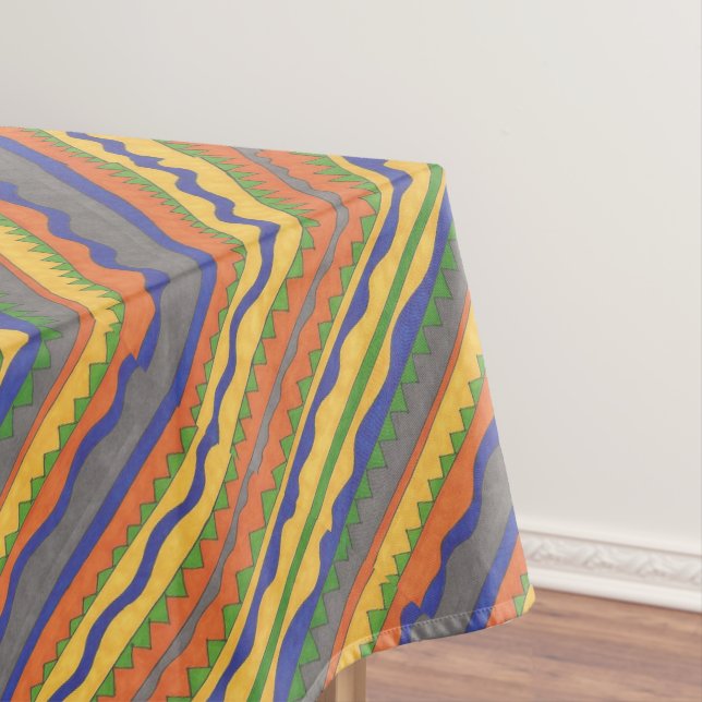 Mantel Tela de mesa a rayas coloreadas (In Situ)