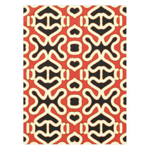 Mantel Tela de mesa de algodón, patrón multicolor de 52" 