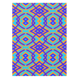 Mantel Tela de mesa de algodón, patrón multicolor de 52" 