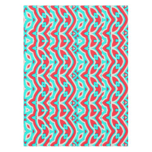 Mantel Tela de mesa de algodón, patrón multicolor de 52" 