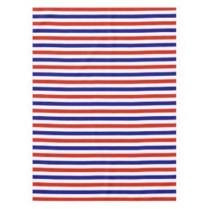 Mantel Tela de mesa roja blanca y azul