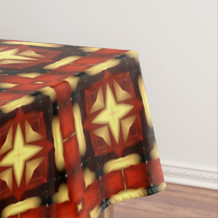 Mantel Tela de tabla de diseño de estrella geométrica oto