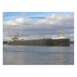 Mantel tela de tabla de integridad estadounidense