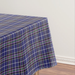 Mantel Tela escocesa azul y púrpura del tartán de