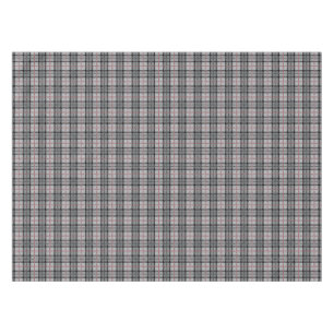 Mantel Tela escocesa del pixel en gris con la raya roja