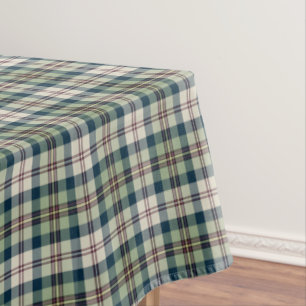 Mantel Tela escocesa del verde, de los azules marinos y