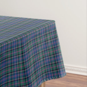 Mantel Tela escocesa escocesa verde y azul del tartán de