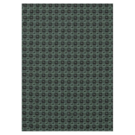 Mantel Tela escocesa negra verde de los alces