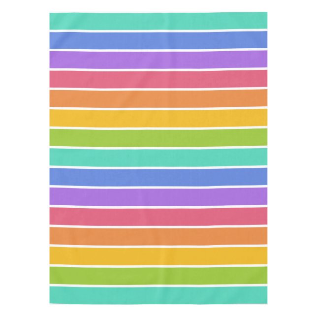 Mantel Telas de mesa de colores arcoiris (Anverso)