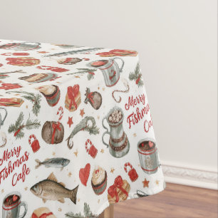 Mantel Tema de los Navidades pesqueros