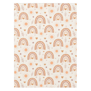 Mantel Terracotta boho arcoíris patrón ducha bebé