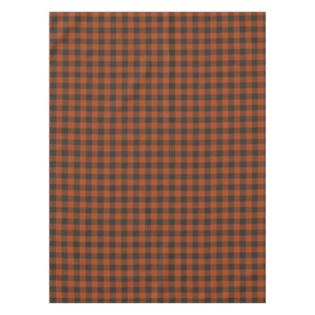 Mantel Terracotta Buffalo Plaid Rustic Farmhouse Holiday (Anverso)