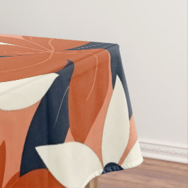 Mantel Terracotta White Floral Elegante