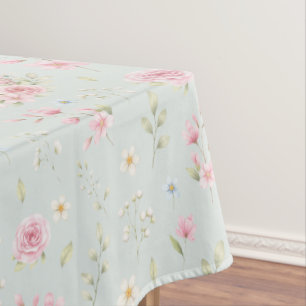 Mantel Tetera de conejo caprichoso patrón floral de prima