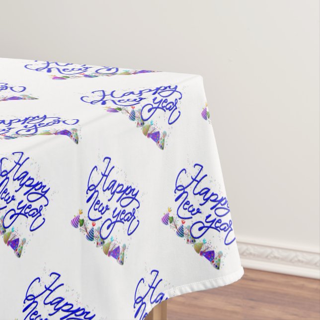 Mantel Texto cursivo con Gorras Fiestas Feliz Año Nuevo (In Situ)