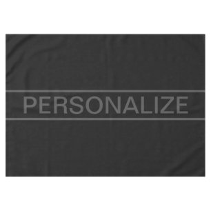Mantel Texto personalizable Negro moderno en negrita y