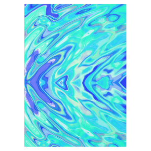 Mantel Textura de mármol azul Aqua Resumen Patrón líquido