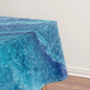 Mantel Textura del árido verde del Mar Azul