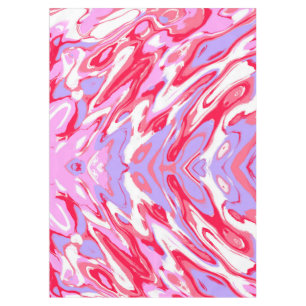 Mantel Textura líquida de pintura de mármol rojo rosa