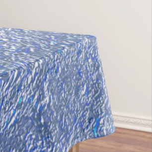 Mantel Textura rústica azul con efecto plateado