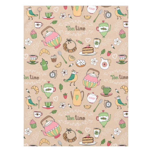 Mantel Tiempo de té (Anverso)