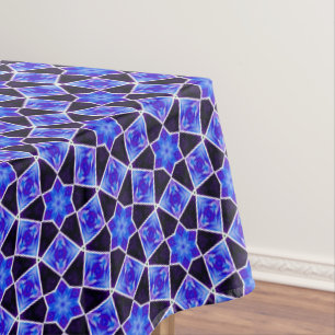 Mantel Tile de estrellas azules y negras
