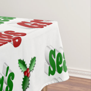 Mantel Tipografía de los Navidades de Seasons Greetings H