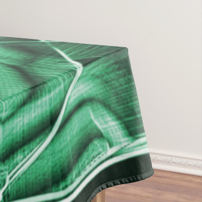 Mantel Tira acrílica verde de la izquierda, cruzada super (In Situ)