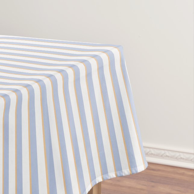 Mantel Tiras azul pálido y Naranja (In Situ)