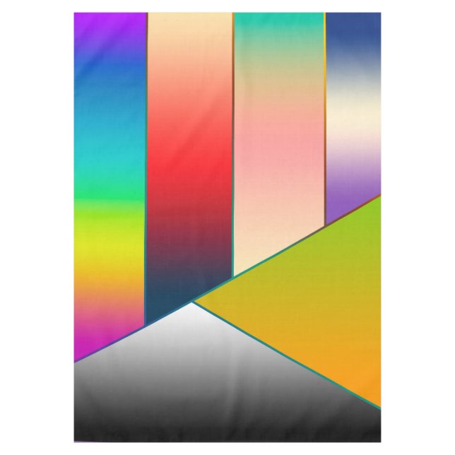 Mantel Tiras MOSAIC triángulos de colores II + tus ideas (Anverso)