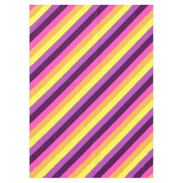 Mantel Tiras Retro Púrpura Rosa Tablilla Media