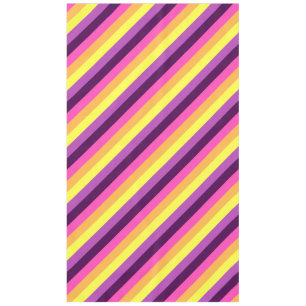 Mantel Tiras Retro Púrpura Rosa Tiras Tablillas Grandes