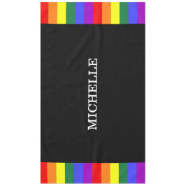Mantel Toalha de Mesa Orgulho Gay Rainbow Personalizado