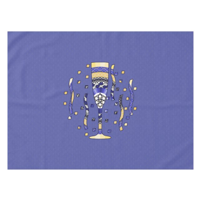 Mantel Toast Tablecloth de Año Nuevo (Frente (Horizontal))