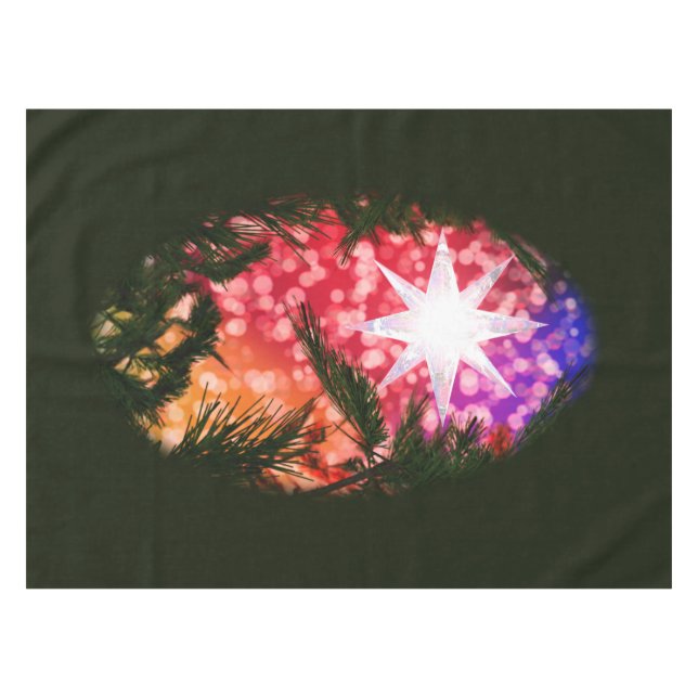 Mantel Todo Es Navidades Brillantes Tablecloth (Frente (Horizontal))