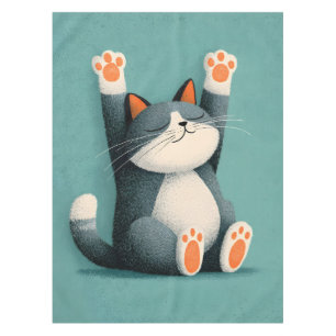 Mantel Tomador de siestas profesional Gato divertido durm