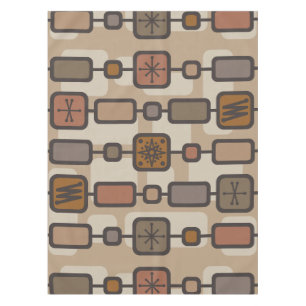 Mantel Tones de la Tierra del arte geométrico atómico ret