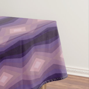 Mantel Tonos De Arte Geométrico Púrpura Abstracto