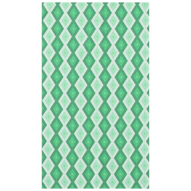 Mantel Tonos de patrón de diamante verde (Anverso)