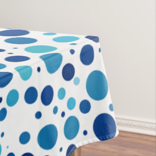 Mantel Tonos de puntos de polka azul