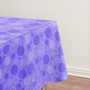 Mantel Tonos púrpura lila con lunares en estilo retro de