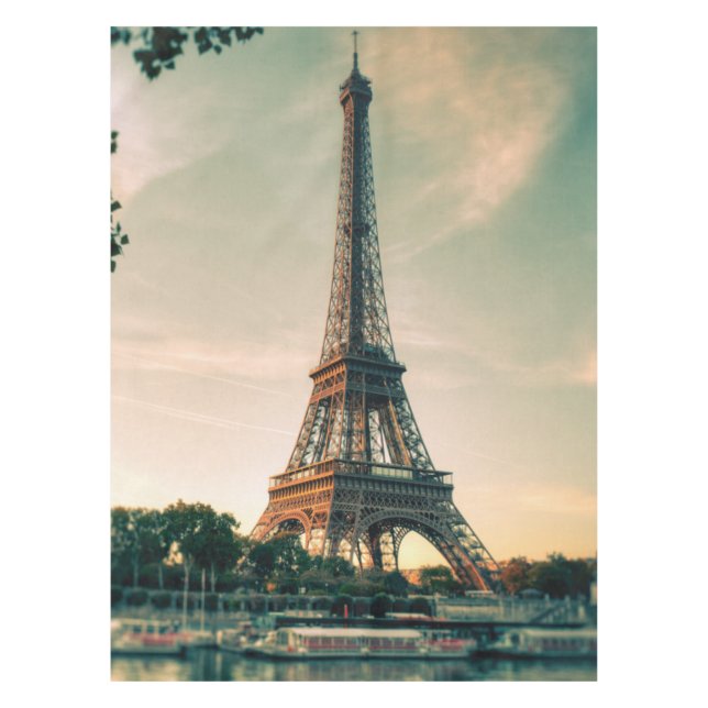 Mantel Torre Eiffel arrojar almohada (Anverso)